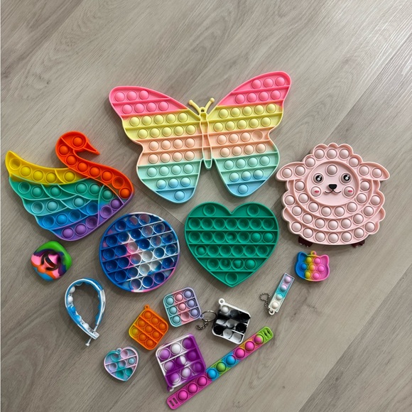 Colorful Pop It Fidget Toy Set for Kids - Picture 1 of 5